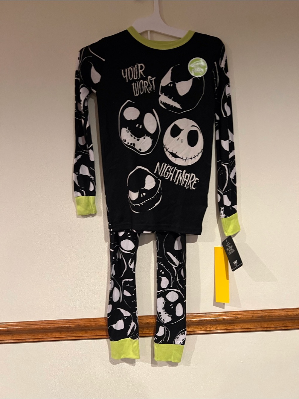 Disney The Nightmare Before Christmas Kids Halloween glow in the dark Pajama Set